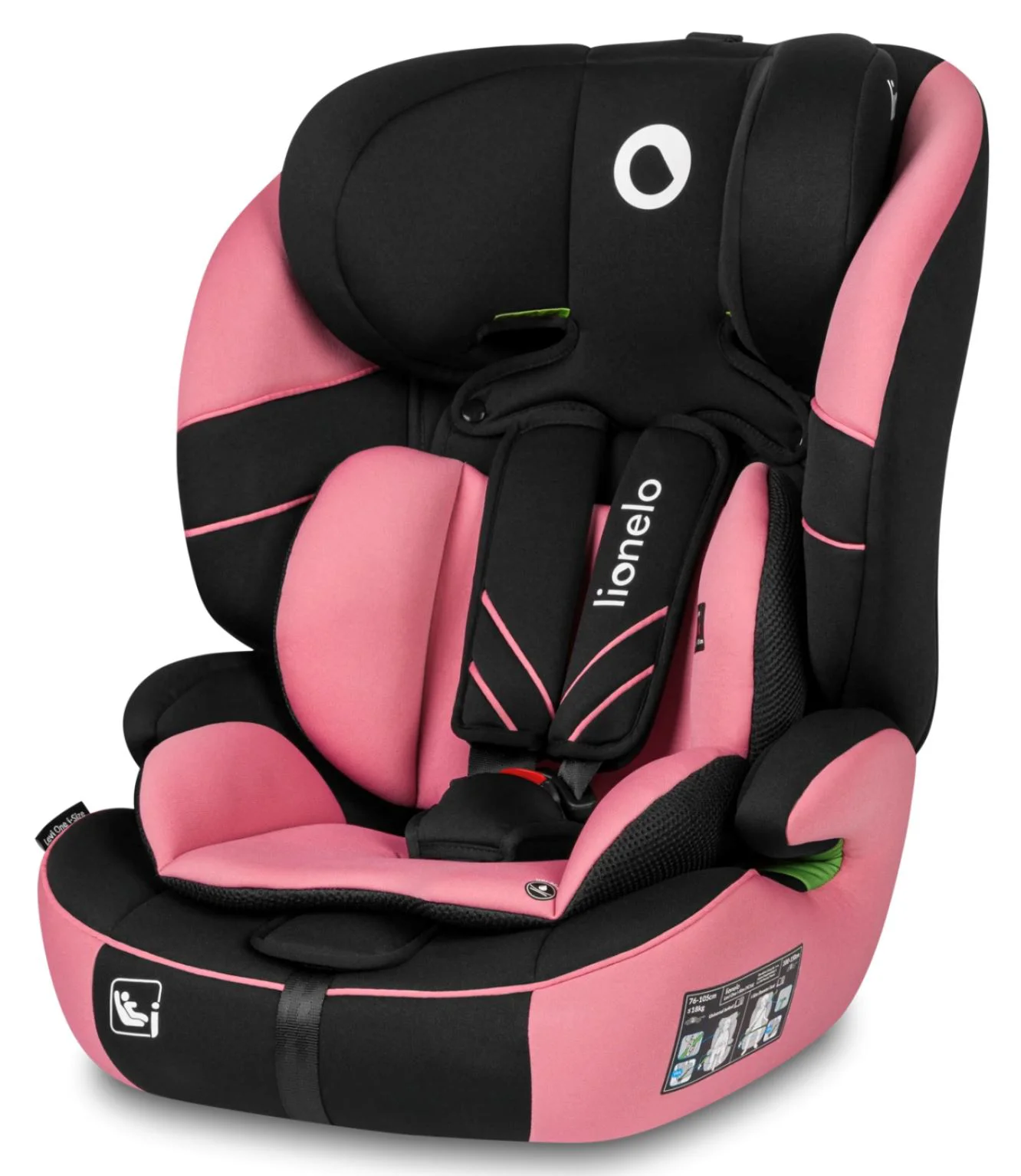image for Автокресло Lionelo Levi One 9-36 кг Розовое foto