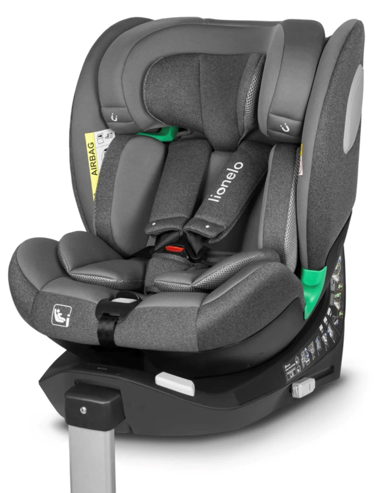 Scaun auto Lionelo Isofix Braam, 0-36 kg Gri foto