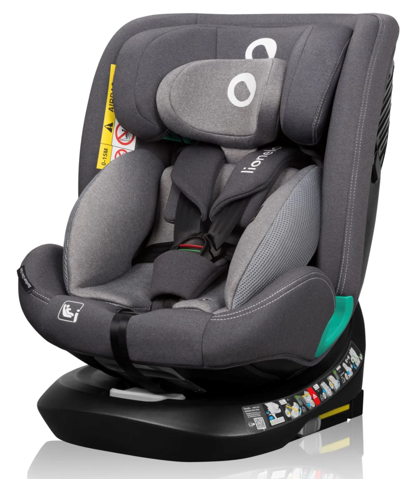 image for Автокресло Lionelo Isofix Bastiaan One, 0-36 кг, Серое foto