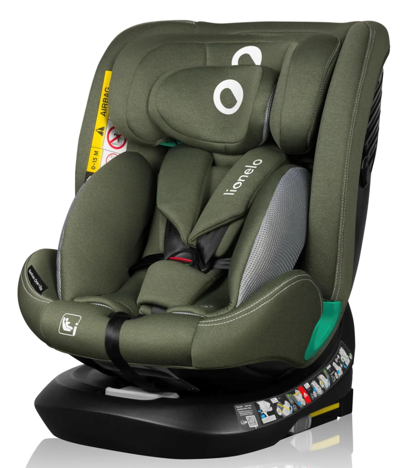 image for Автокресло Lionelo Isofix Bastiaan One, 0-36 кг, Зеленое foto