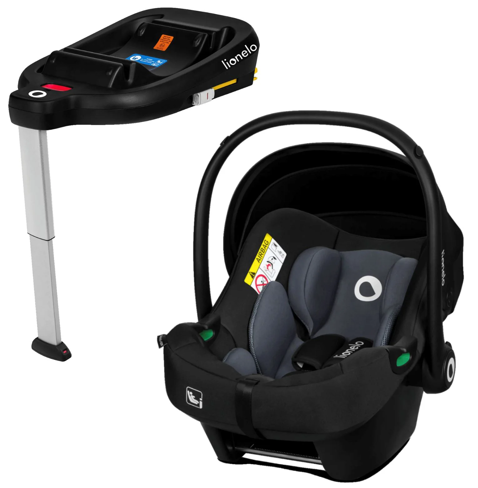 image for Автолюлька Lionelo Isofix Astrid с базой, 0-13 кг, Серый foto