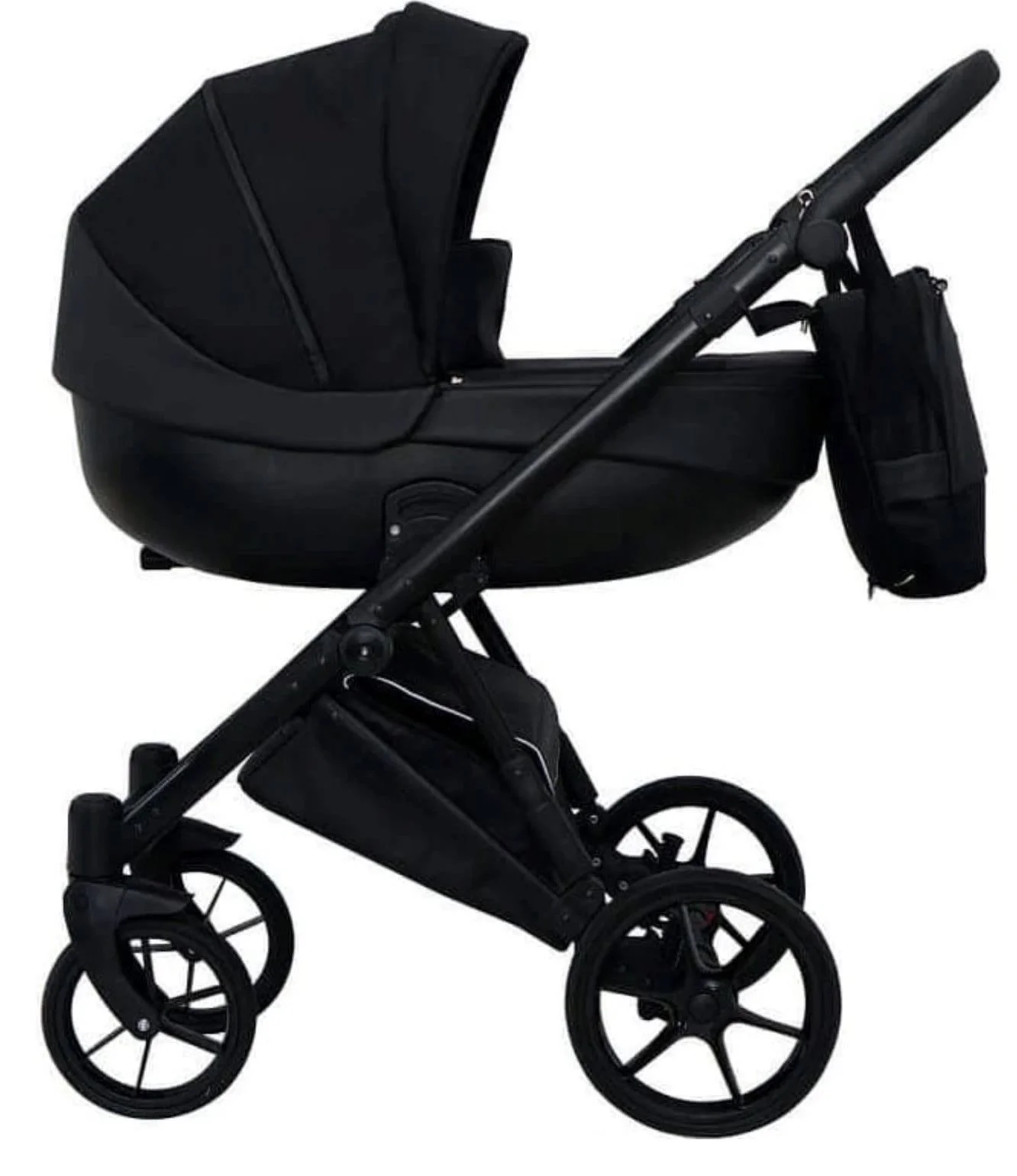 Carucior 2 in 1 Mikrus Next, Negru foto