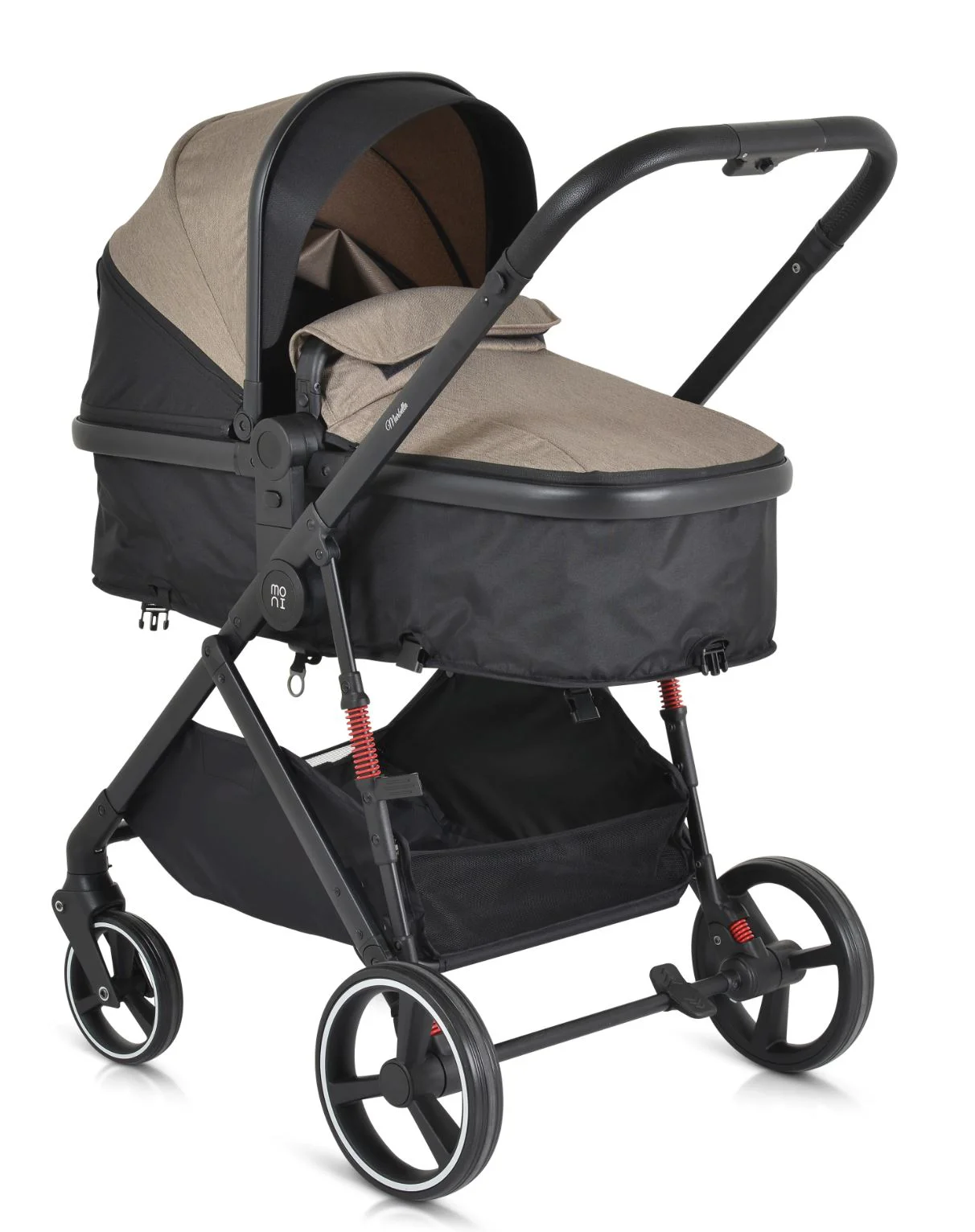 image for Carucior transformabil 3 in 1 Moni Marbella Nougat cu scoica foto