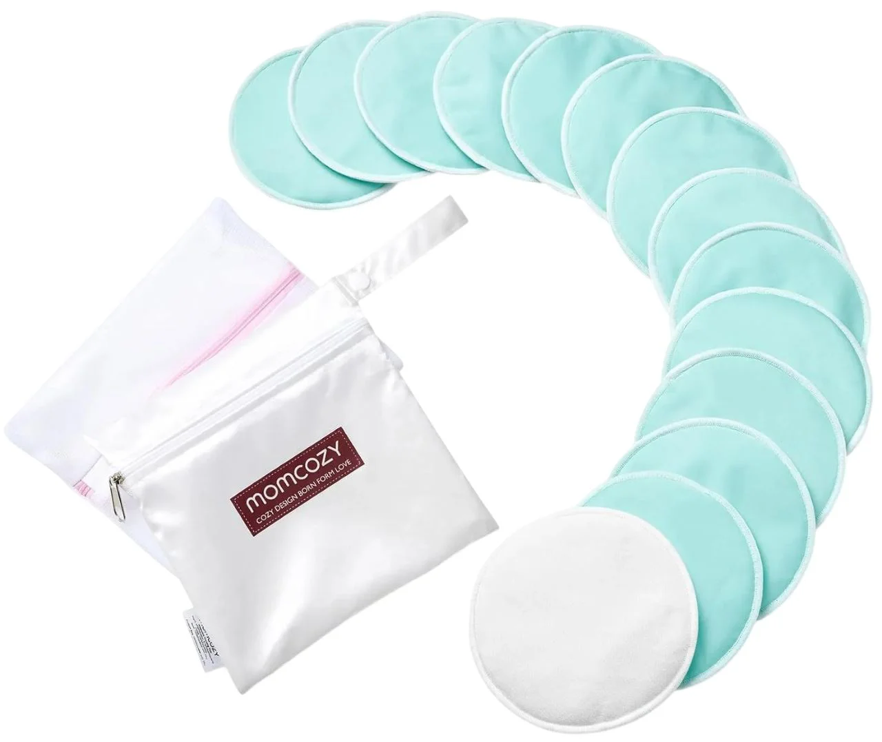 image for Absorbante pentru san reutilizabile Momcozy groase, 14 buc. foto