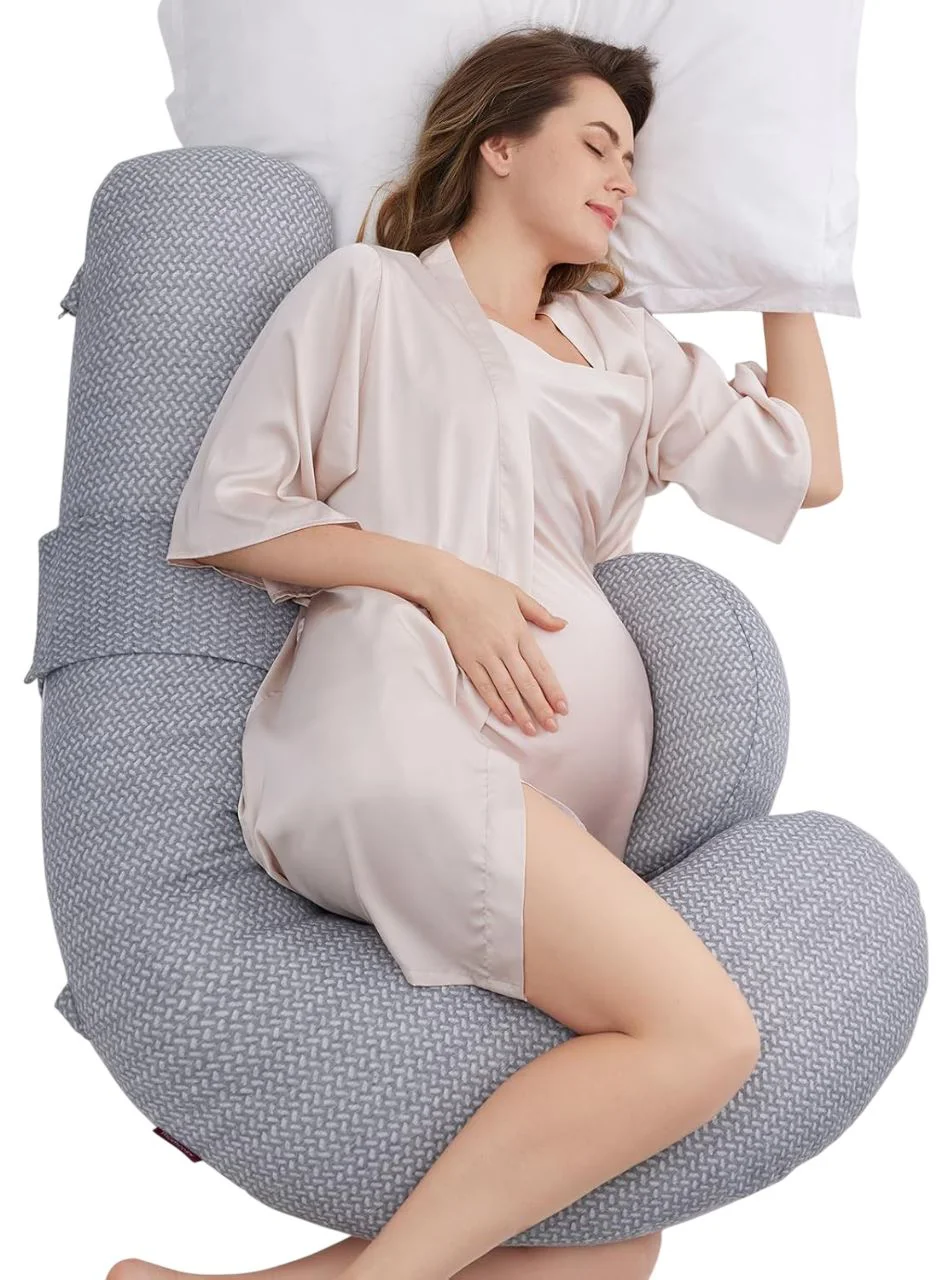 image for Подушка для беременных в форме F Momcozy Air Layer Grey foto