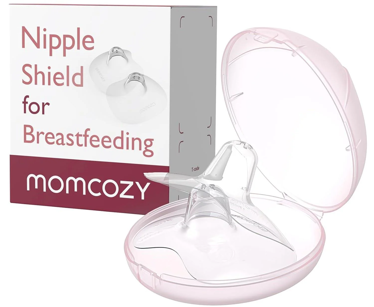 image for Силиконовые накладки для сосков Momcozy в контейнере, 20 мм foto