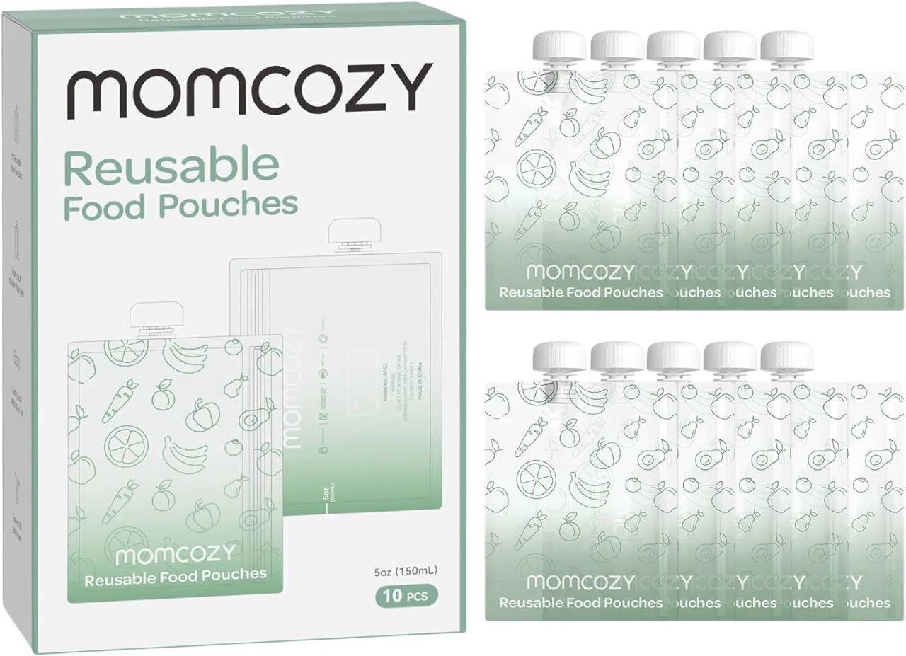 image for Pungi pentru pastrarea mancarii de tip pouch Momcozy, 150 ml, 10 buc. foto