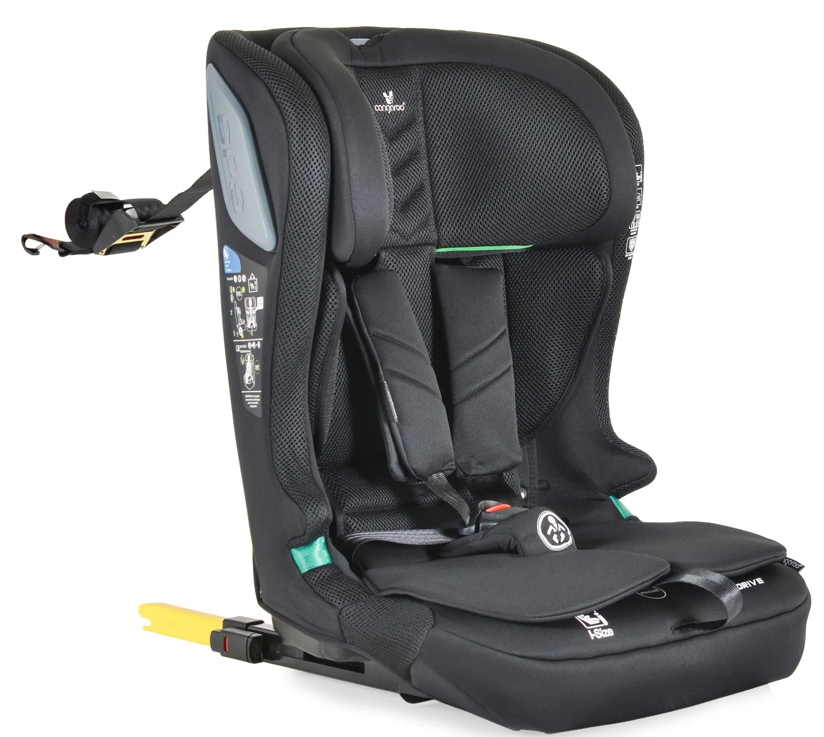 Scaun auto Moni Isofix iDrive Phantom, 9-36 kg Negru foto