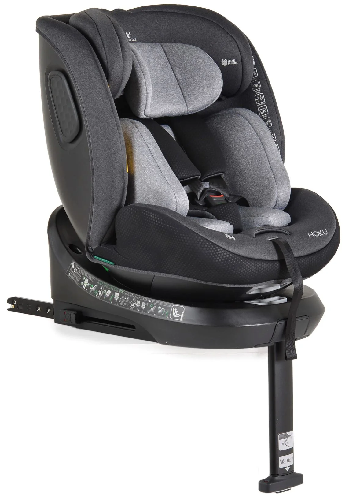 image for Автокресло Moni Isofix 360 Hoku Olive Серый foto