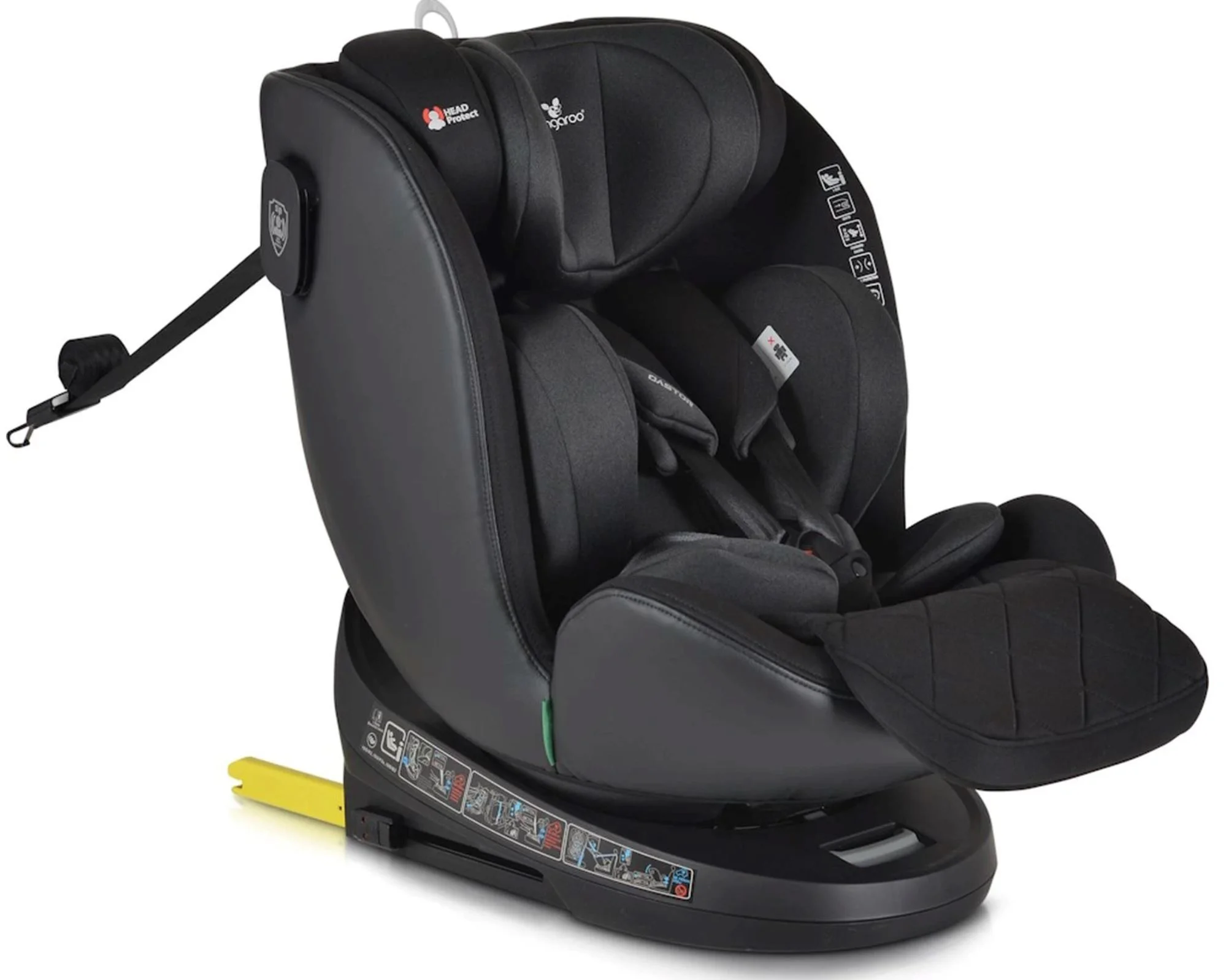 image for Автокресло Moni Isofix 360 Castor, 0-36 кг Черный foto