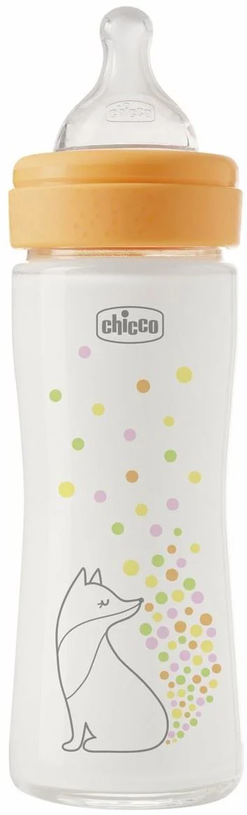 image for Бутылочка антиколиковая из стекла Chicco Girl, 240 мл foto