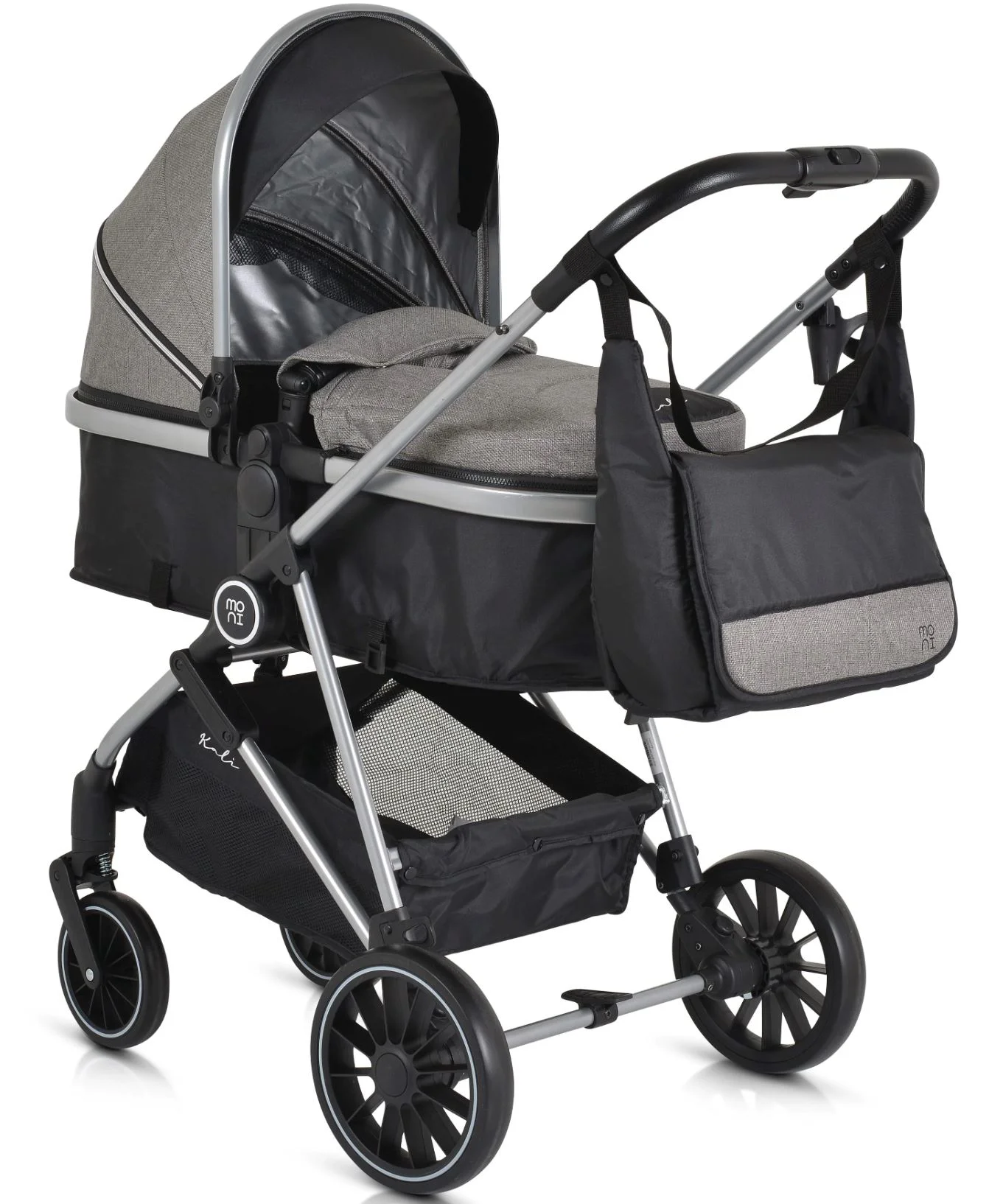 image for Carucior transformabil 2 in 1 Moni Kali Gri foto