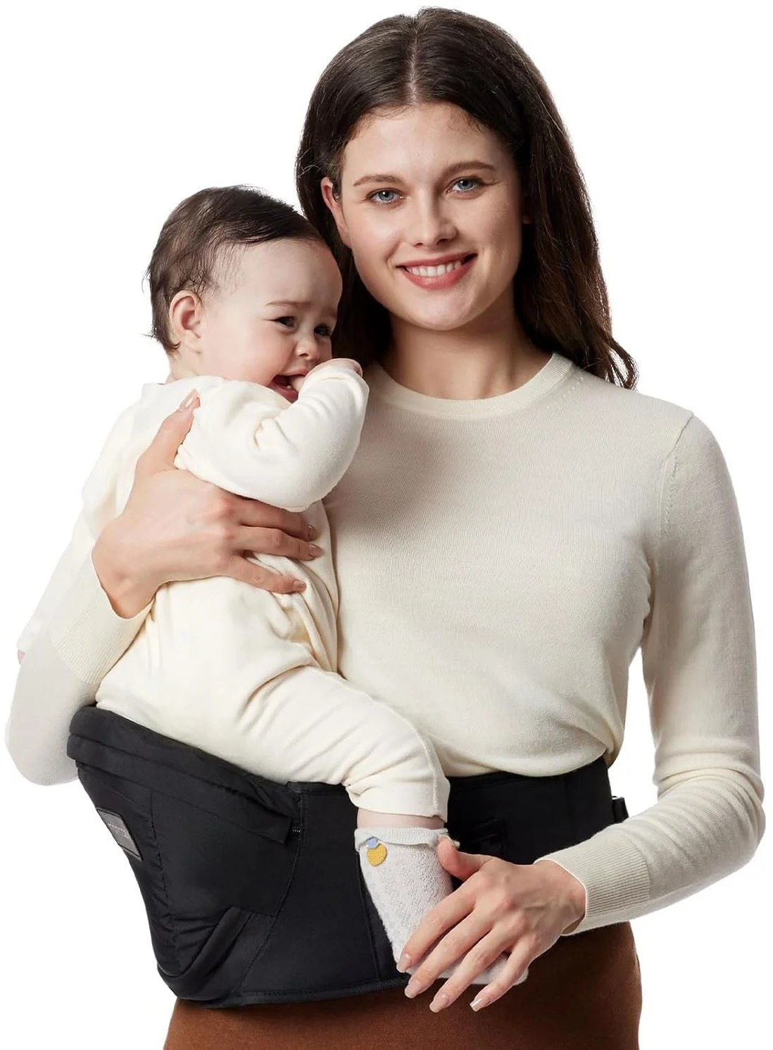 image for Suport ergonomic pe sold Momcozy Carrier Black, Medium foto