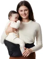 Suport ergonomic pe sold Momcozy Carrier Black, Medium foto