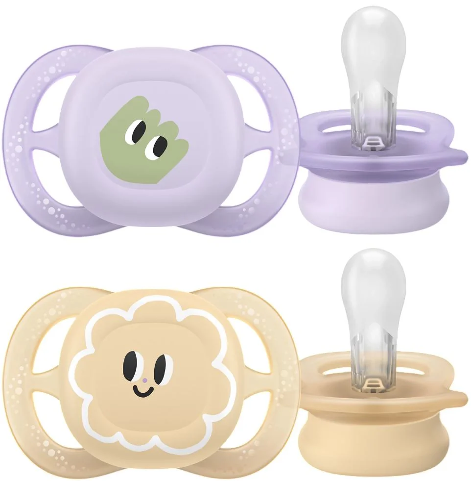 image for Suzete din silicon Philips Avent Ultra Start Eyes (0-2 luni), 2 buc. foto
