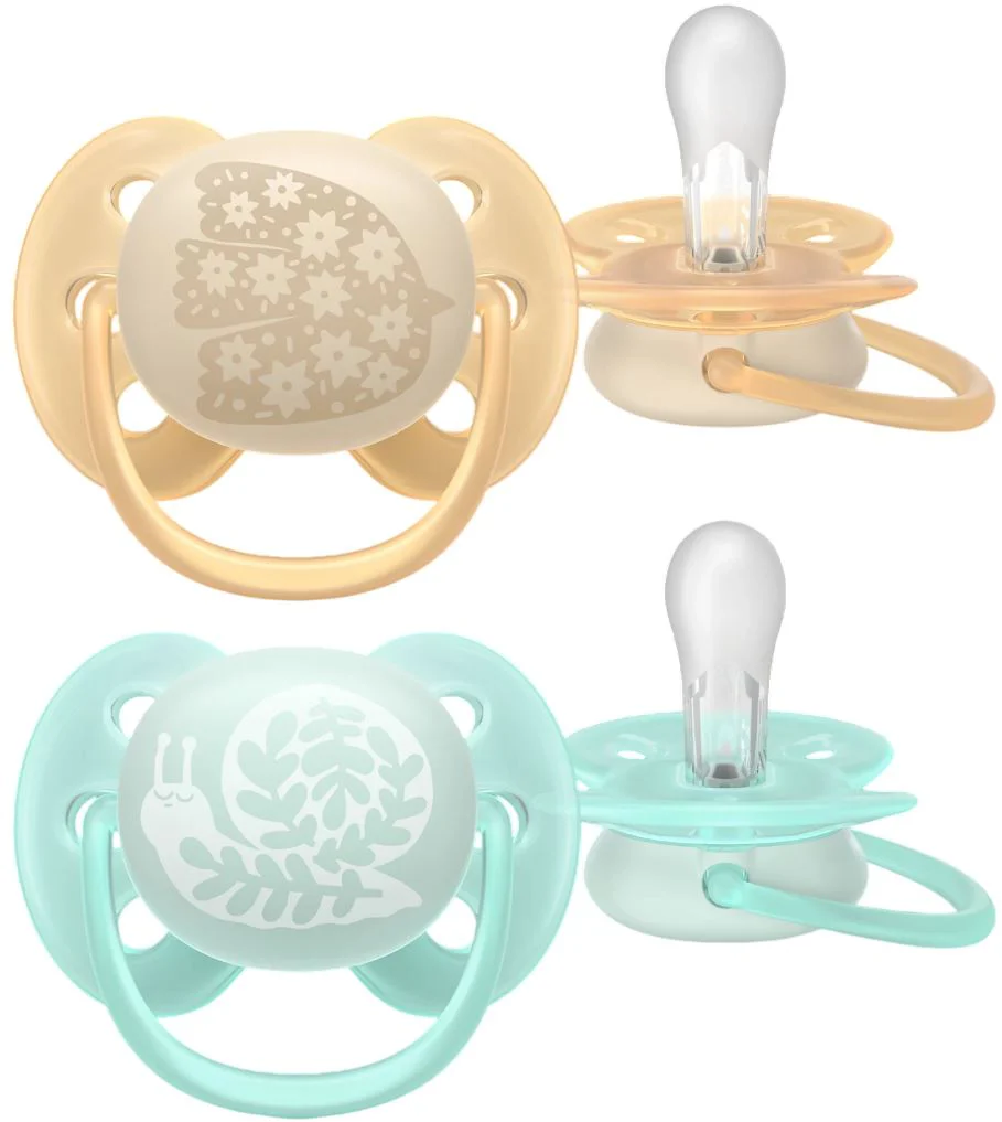 image for Suzete din silicon Philips Avent Ultra Soft Forest Friends (0-6 luni), 2 buc. foto