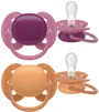 Suzete din silicon Philips Avent Ultra Soft Mov/Portocaliu (18+ luni), 2 buc. foto
