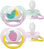 Силиконовые пустышки Philips Avent Ultra Air Happy Попугай/Клубника (0-6 мес.), 2 шт. foto