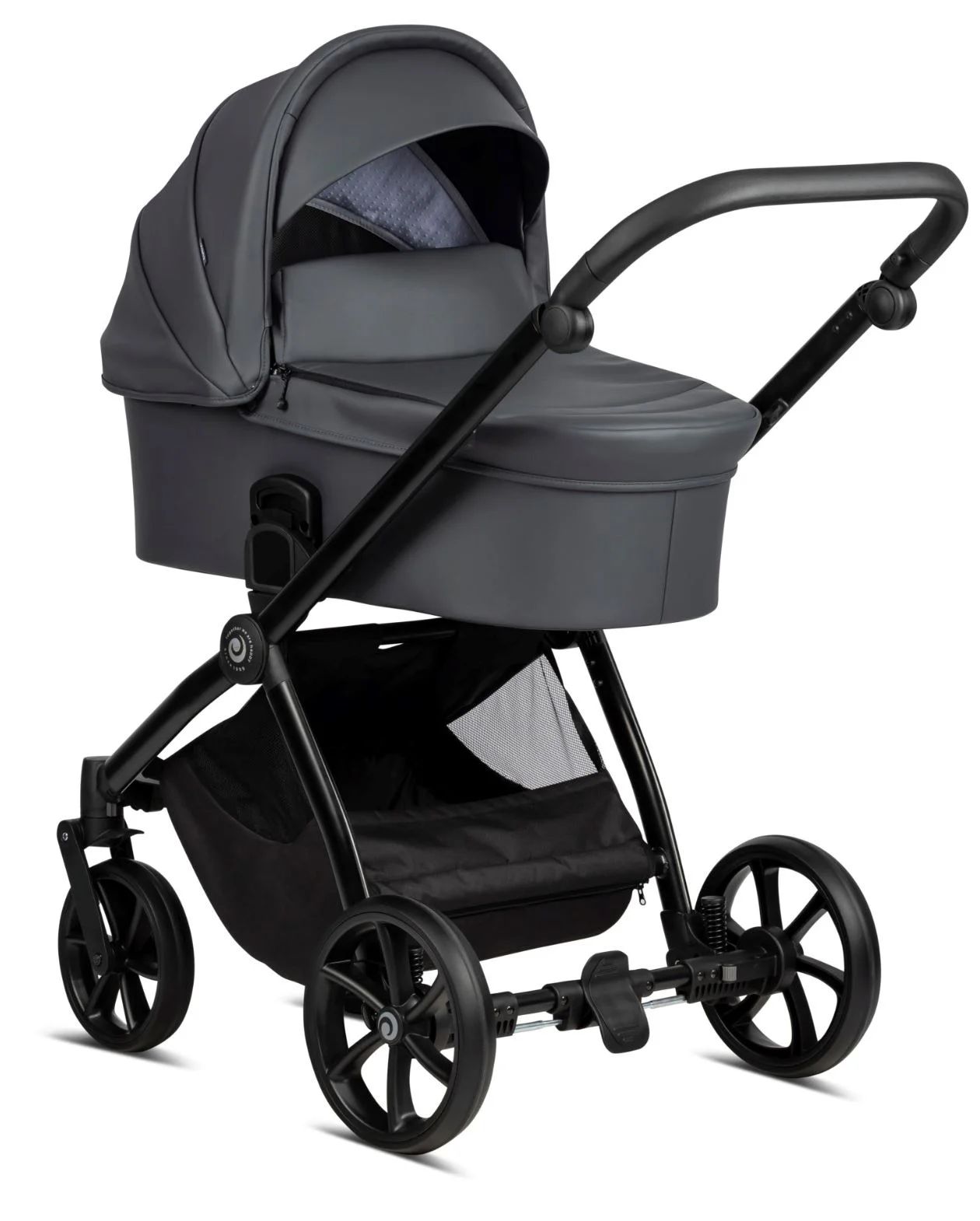 Carucior 2 in 1 Tutis Mio Plus Leather Gri foto