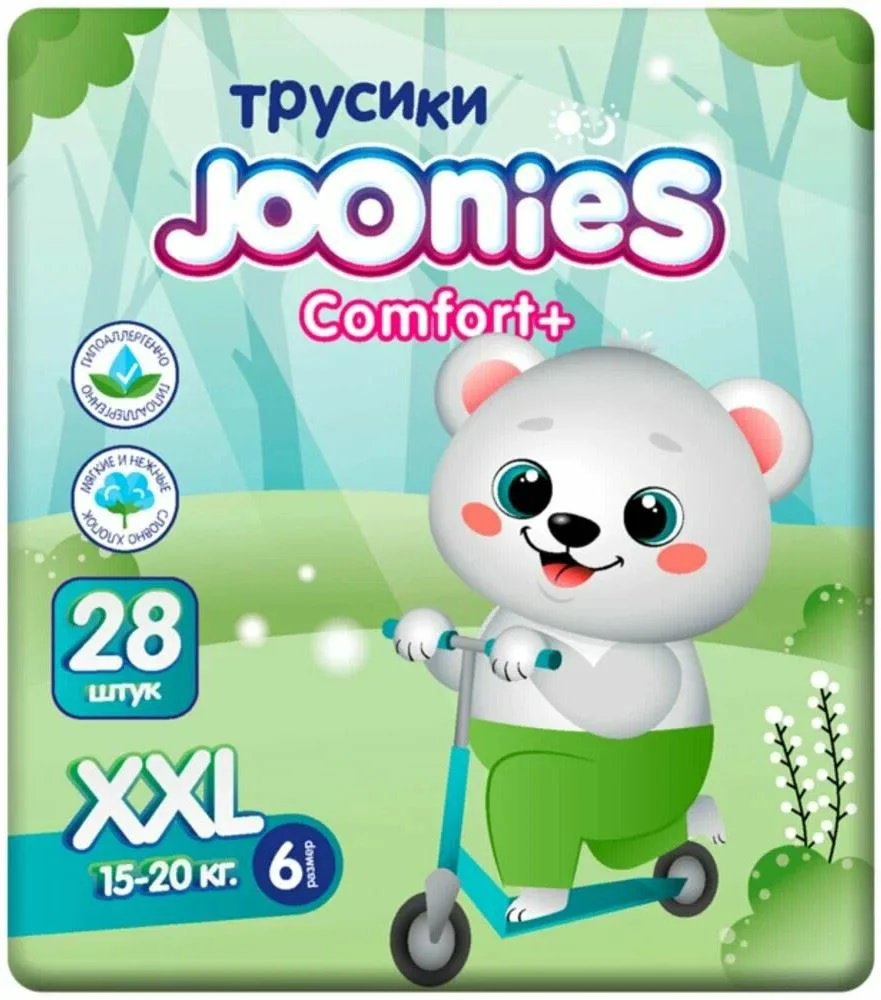 image for Трусики Joonies Comfort+ размер XXL (15-20 кг), 28 шт. foto