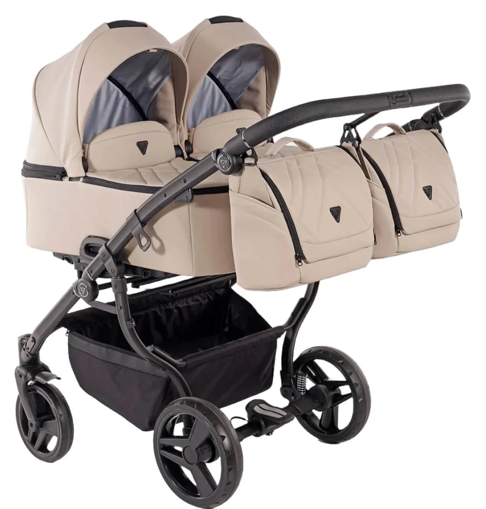 image for Коляска для двойни 2 в 1 Junama Duo V3 Eco Бежевый foto