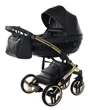Carucior 2 in 1 Junama Fluo Line v3 Negru foto