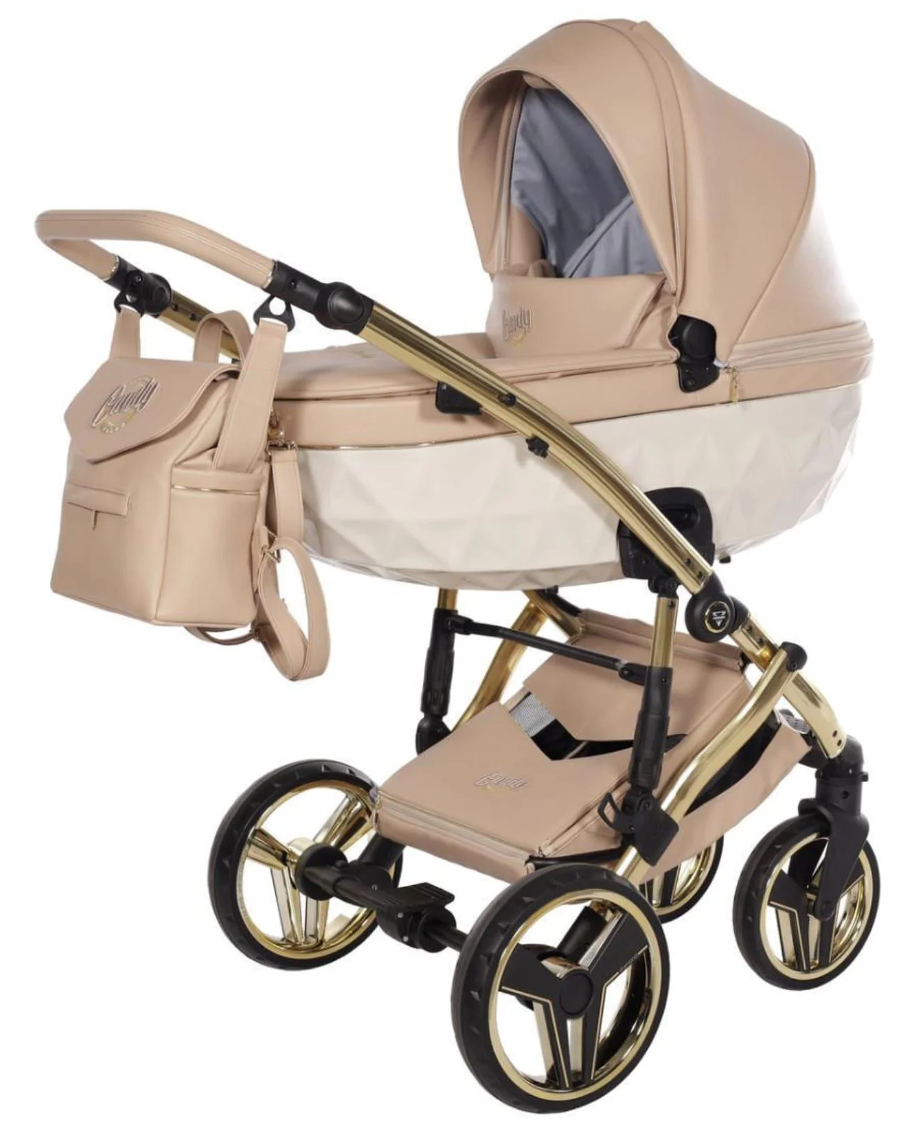Carucior 2 in 1 Junama Candy Premium Bej foto