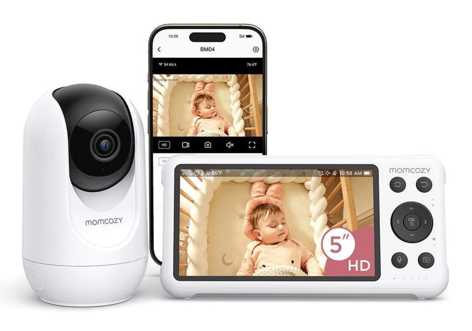 image for Видеомонитор Momcozy Smart WiFi BM04 foto