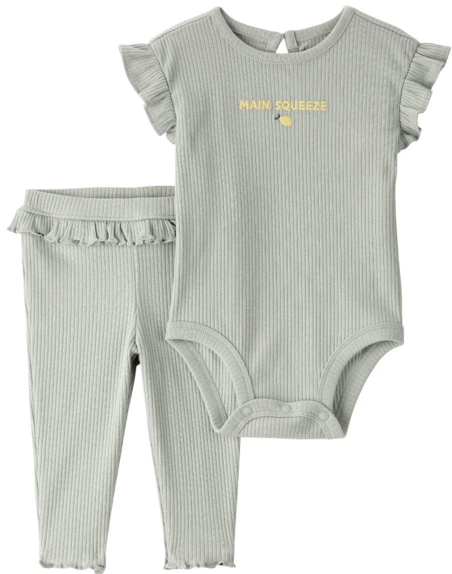 Carter's Set 2 piese Main Squeeze - body si pantaloni foto
