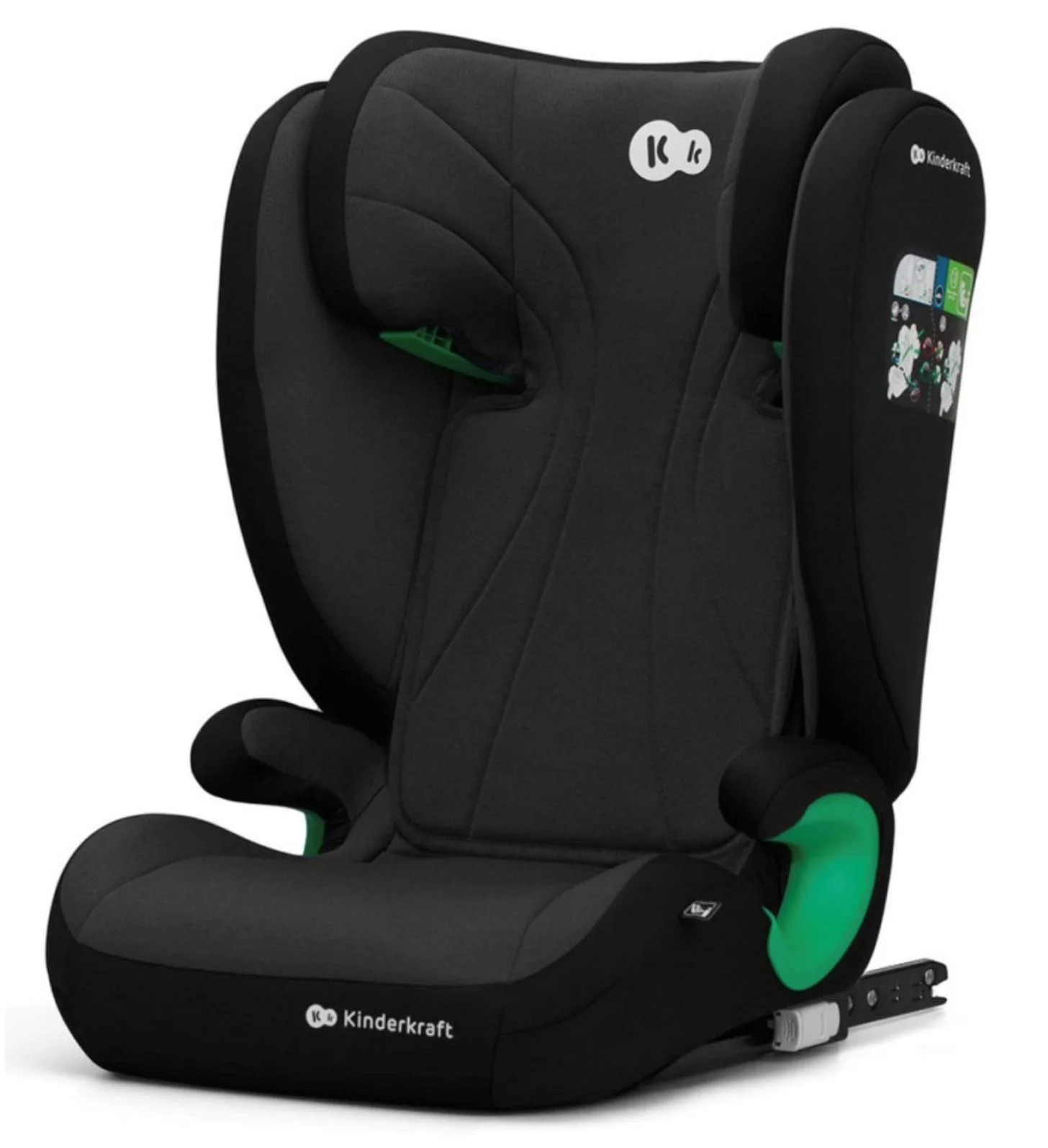 Scaun auto pentru copii Kinderkraft Junior Fix 2 i-Size Negru foto