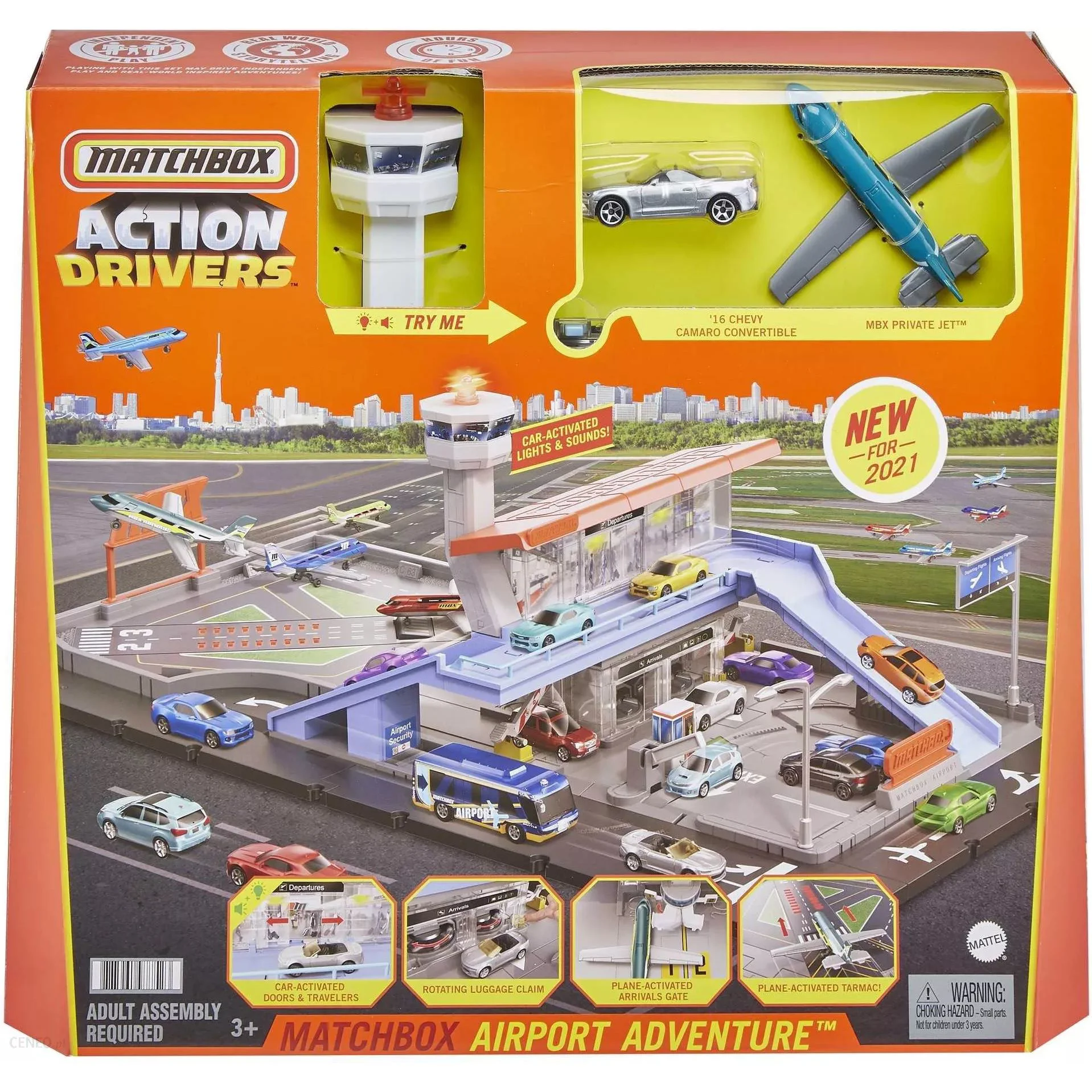 image for Игровой набор Hot Wheels Matchbox Приключение в аэропорту foto