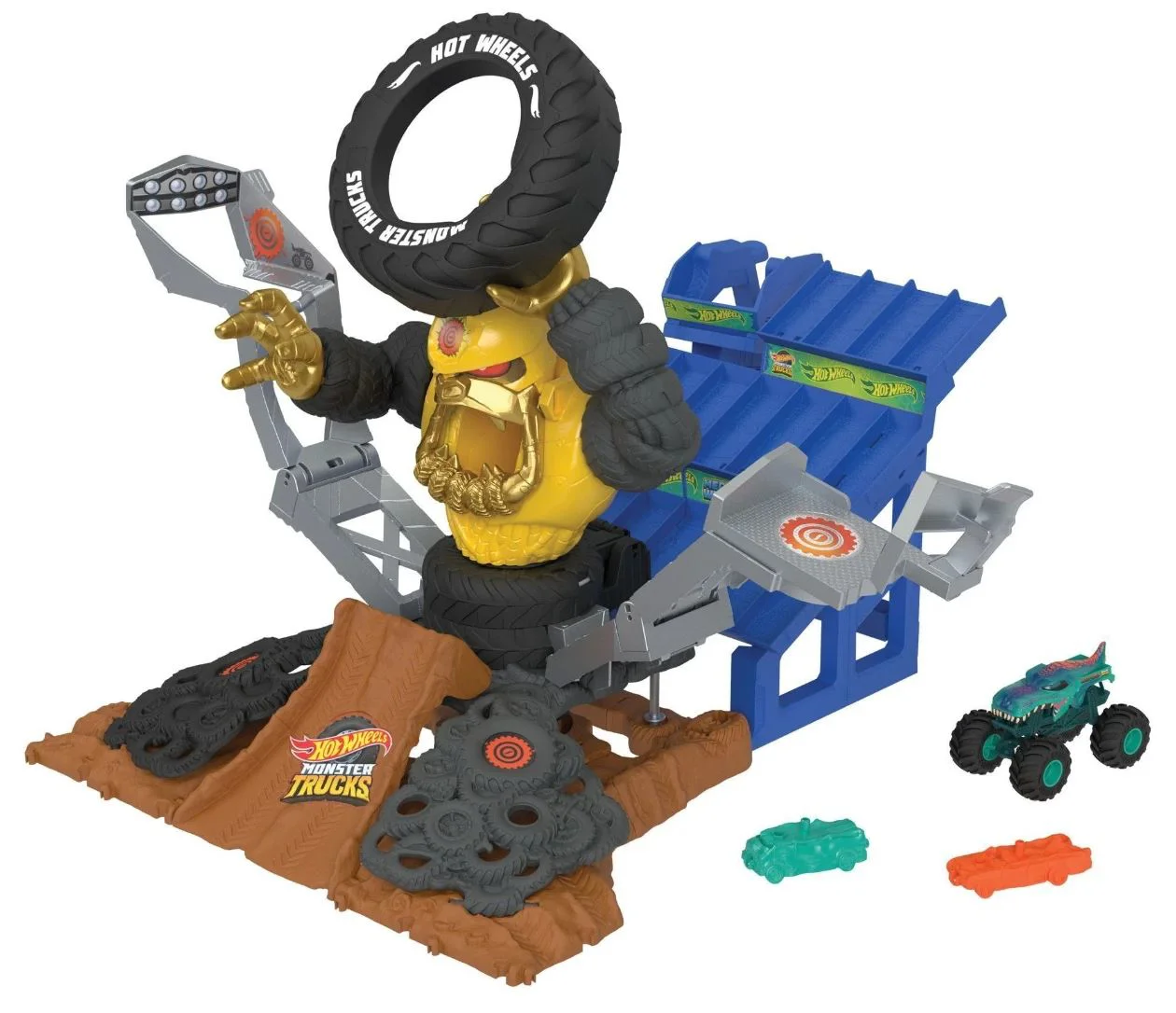 Set de joaca Hot Wheels Mega-Wrex versus Crushzilla foto