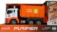 Camion de gunoi cu inertie Wenyi Think Green cu lumina si sunet, 1:10 foto
