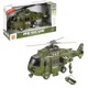 Военный вертолет Wenyi со светом, звуком и инерционным механизмом, 1:16 foto