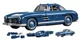 Set de constructie Hot Wheels Mercedes-Benz 300 SL, scara 1:12 foto