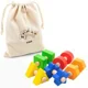 Set de constructie din lemn Viga Toys Suruburi si piulite, 40 el. foto