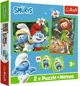 Puzzle Trefl 2 in 1 + Joc memo "Smurfs have fun" foto