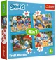 Puzzle Trefl 4 in 1 Smurf Village foto