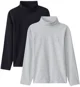 Orchestra Set 2 bluze cu guler inalt Black&Grey foto