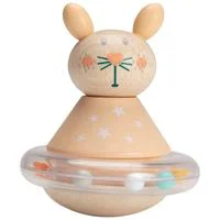 Деревянная юла с погремушкой Premaman Bunny foto