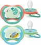 Suzeta din silicon Philips Avent Ultra Air Night fosforescenta Somn (6-18 luni), 2 buc. foto