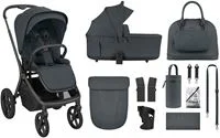 Carucior 2 in 1 KikkaBoo Goya Platinum Graphite