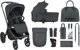 Carucior 2 in 1 KikkaBoo Goya Platinum Graphite foto
