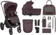 Carucior 2 in 1 KikkaBoo Goya Platinum Merlot foto