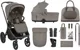 Carucior 2 in 1 KikkaBoo Goya Platinum Mocca foto
