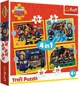 Puzzle Trefl 4 in 1 Firefighter on call Fireman Sam foto