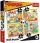 Puzzle Trefl 4 in 1 Garfield loves lasagna foto