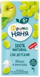 Сок ФрутоНяня яблочно-виноградный (6+ мес.), 200 мл foto