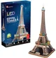 3D LED пазл CubicFun "Эйфелева башня", 82 эл. foto
