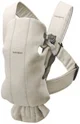Marsupiu anatomic BabyBjorn Mini Light Beige cu pozitii multiple de purtare, 3D Jersey foto